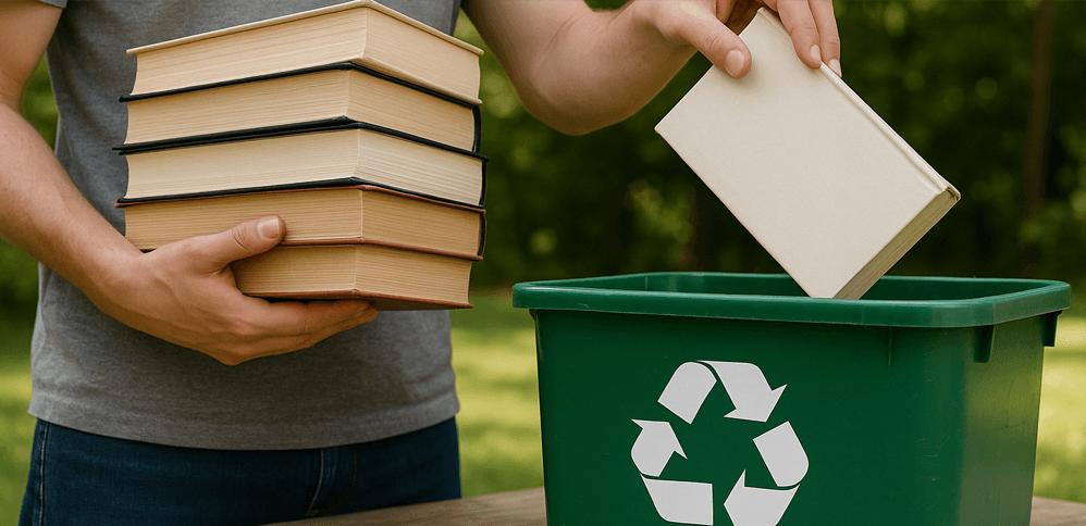 Compra libros de segunda mano, recicla y ayuda al medio ambiente