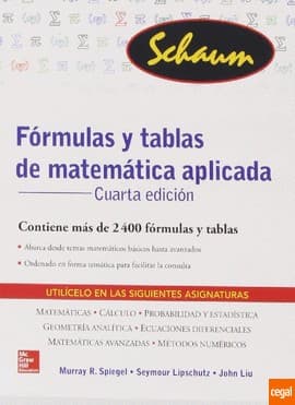 Fórmulas y tablas de matemática aplicada