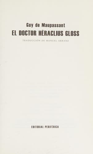 EL DOCTOR HÉRACLUS GLOSS