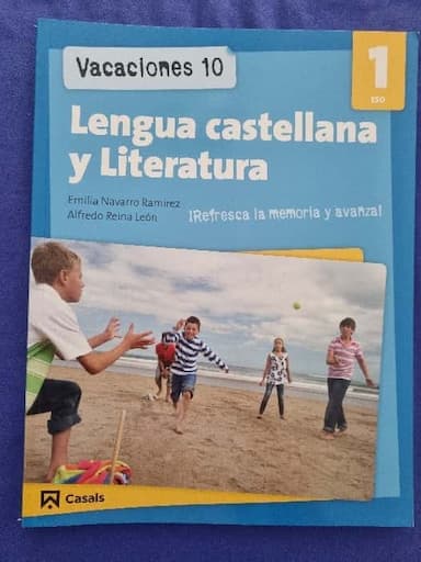 Lengua castellana y literatura, 1 ESO. Cuaderno de vacaciones 10