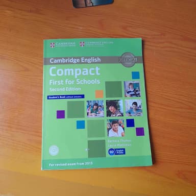 COMPACT FIRST FOR SCHOOLS STUDENTS BOOK WITHOUT ANSWERS WITH CD-ROM 2ND EDITION