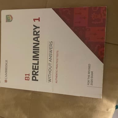 B1 Preliminary 1 for the Revised 2020 Exam Students Book Without Answers