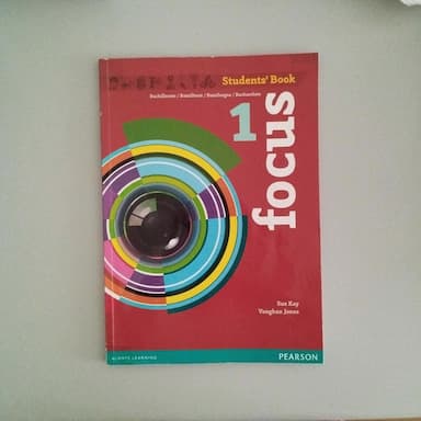 inglés,  students book 1 focus 1° de bachillerato 