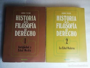 HISTORIA DE LA FILOSOFIA DEL DERECHO - GUIDO FASSO 2 TOMOS