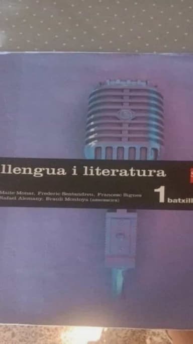 Llengua i literatura. 1 Batxillerat. Saba