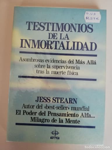 TESTIMONIOS DE LA INMORTALIDAD. JESS STEARN. EDAF