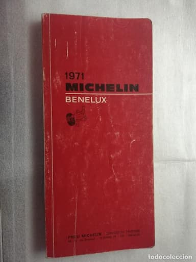 GUIA MICHELIN 1971 BENELUX