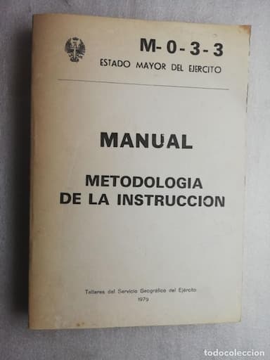 MANUAL METODOLOGIA DE LA INSTRUCCION 1979 ESTADO MAYOR DEL EJERCITO