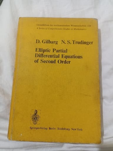 Elliptic Partial Differential Equations of Second Order