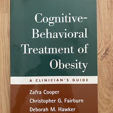 Cognitive-Behavioral Treatment of Obesity